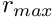 $ r_{max} $