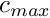 $ c_{max} $
