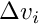 $ \Delta v_{i} $